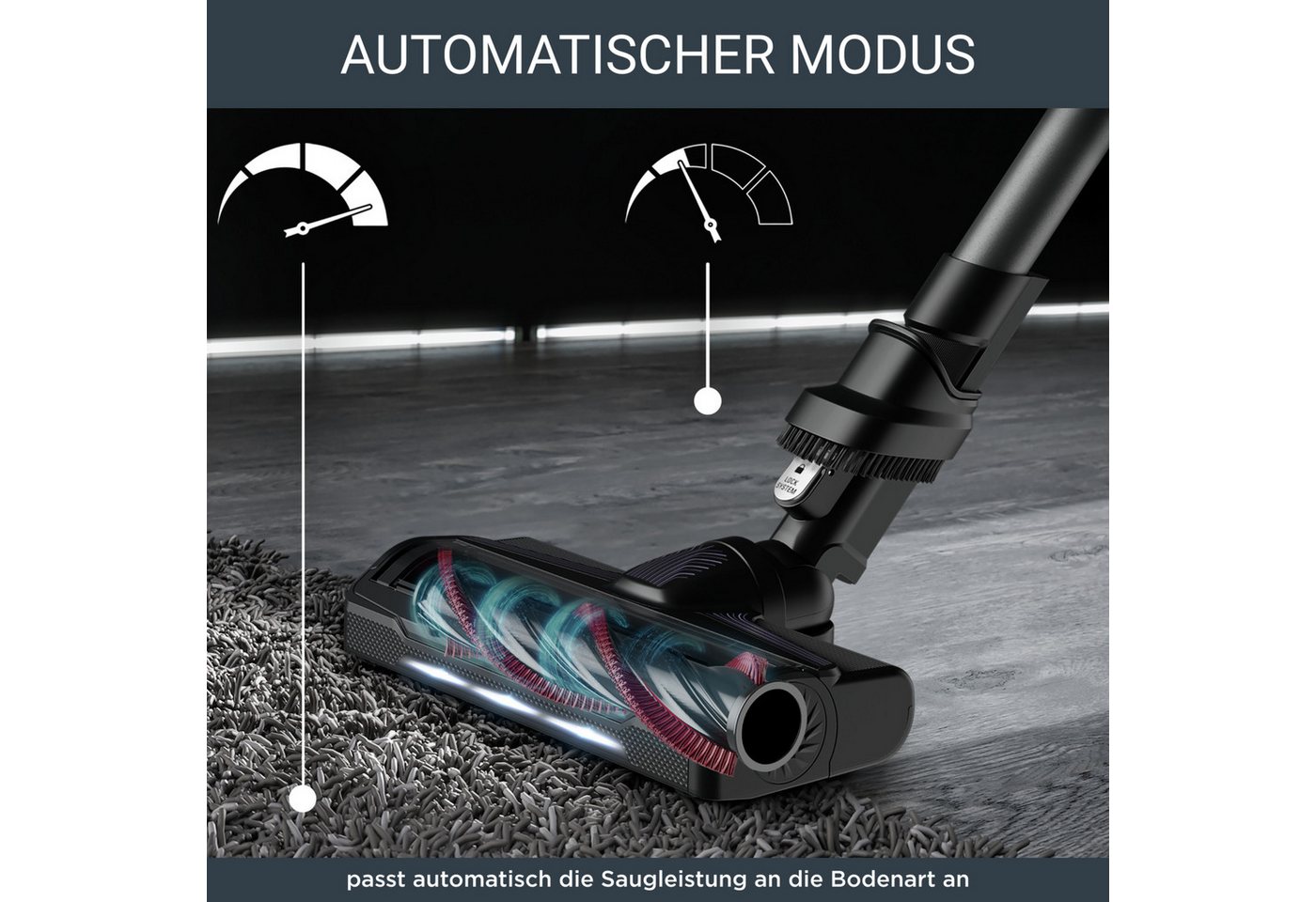Rowenta Akku-Hand-und Stielstaubsauger X-Force Flex 9.60 Allergy, kabellos, bis zu 100 Air Watt, ultraleicht, 250 W, beutellos, hohes Fassungsvermögen, Flex-Gelenk, lange Betriebsdauer, RH203A