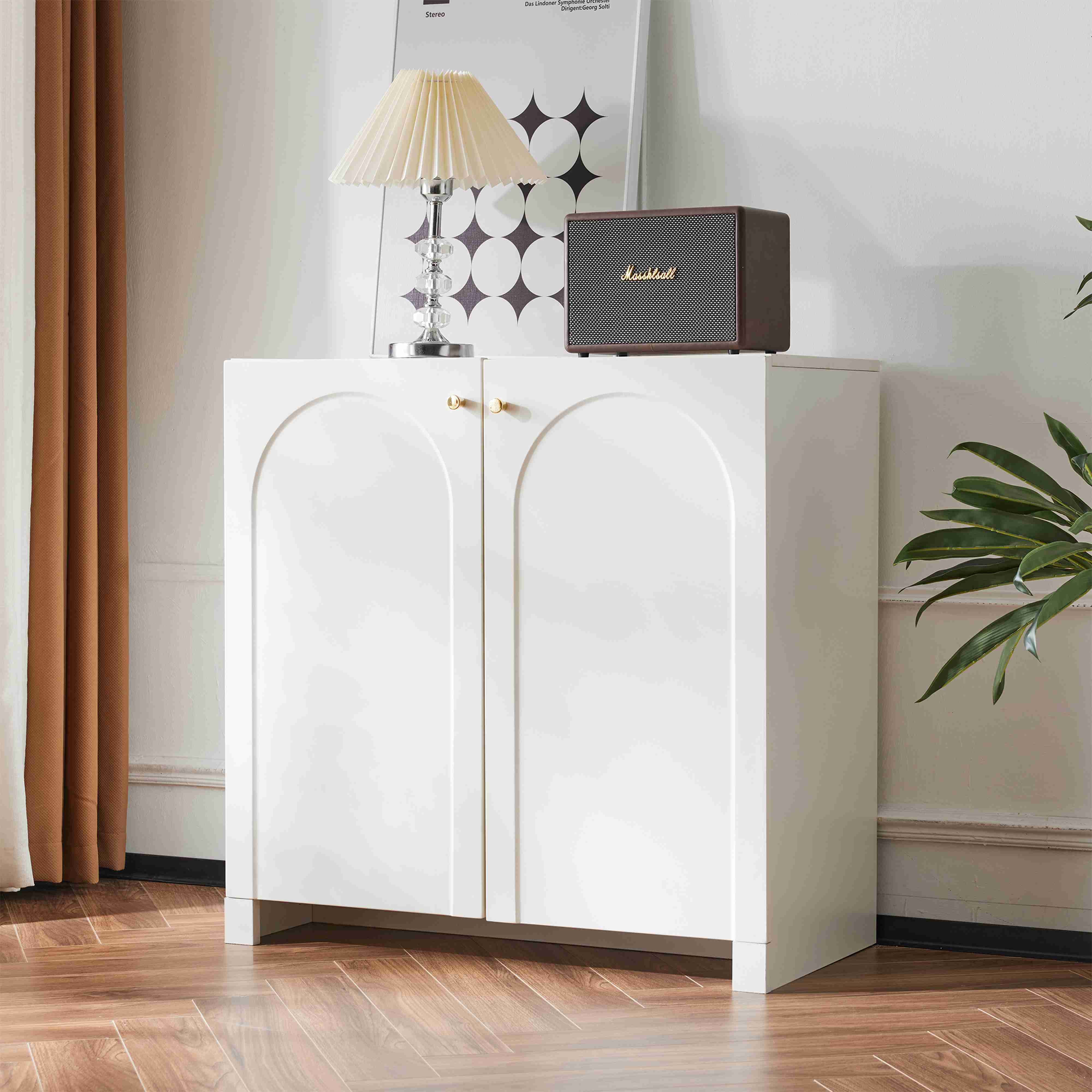 BlingBin Sideboard Kommode Spanplattenschränke (1 St., Zwei geschlossene Fä günstig online kaufen