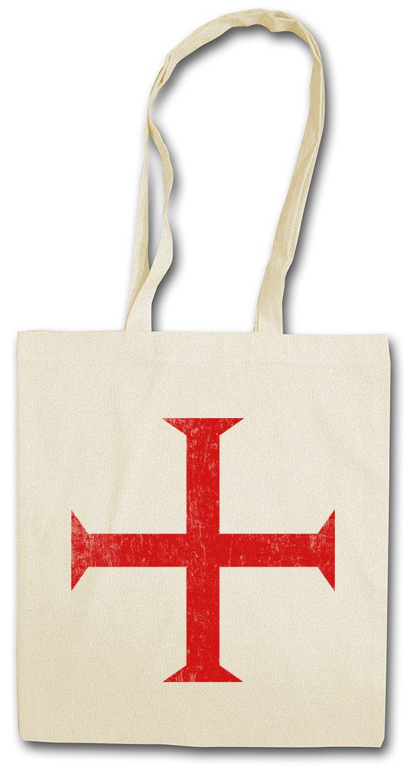 Beuteltasche Templar Cross II Stofftasche Rotes Templer Orden Kreuz Templerorden