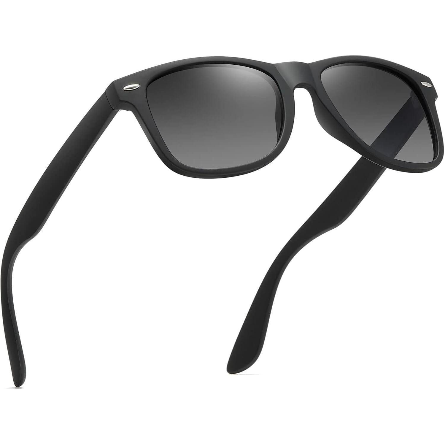 LuxusKollektion Retrosonnenbrille Sonnenbrille Unisex rechteckig polarisiert 2-schwarz Verlaufend Grau (1-St)