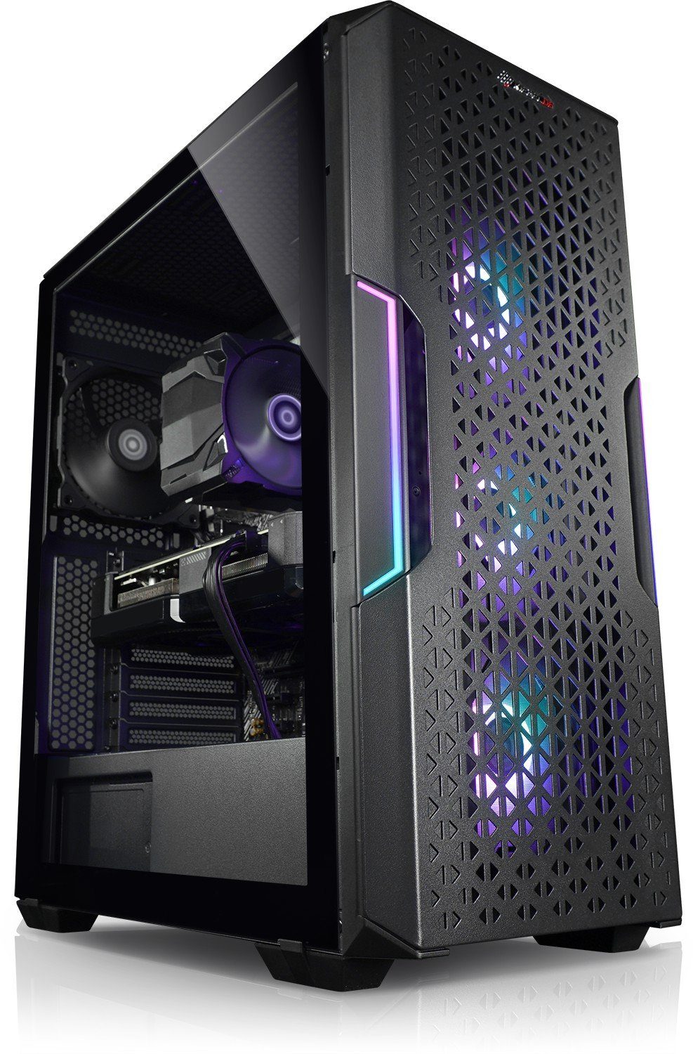 Kiebel Raptor V Gaming-PC (AMD Ryzen 5 AMD Ryzen 5 5600X, RTX 3050, 16 GB RAM, 1000 GB SSD, Luftkühlung, RGB-Beleuchtung)