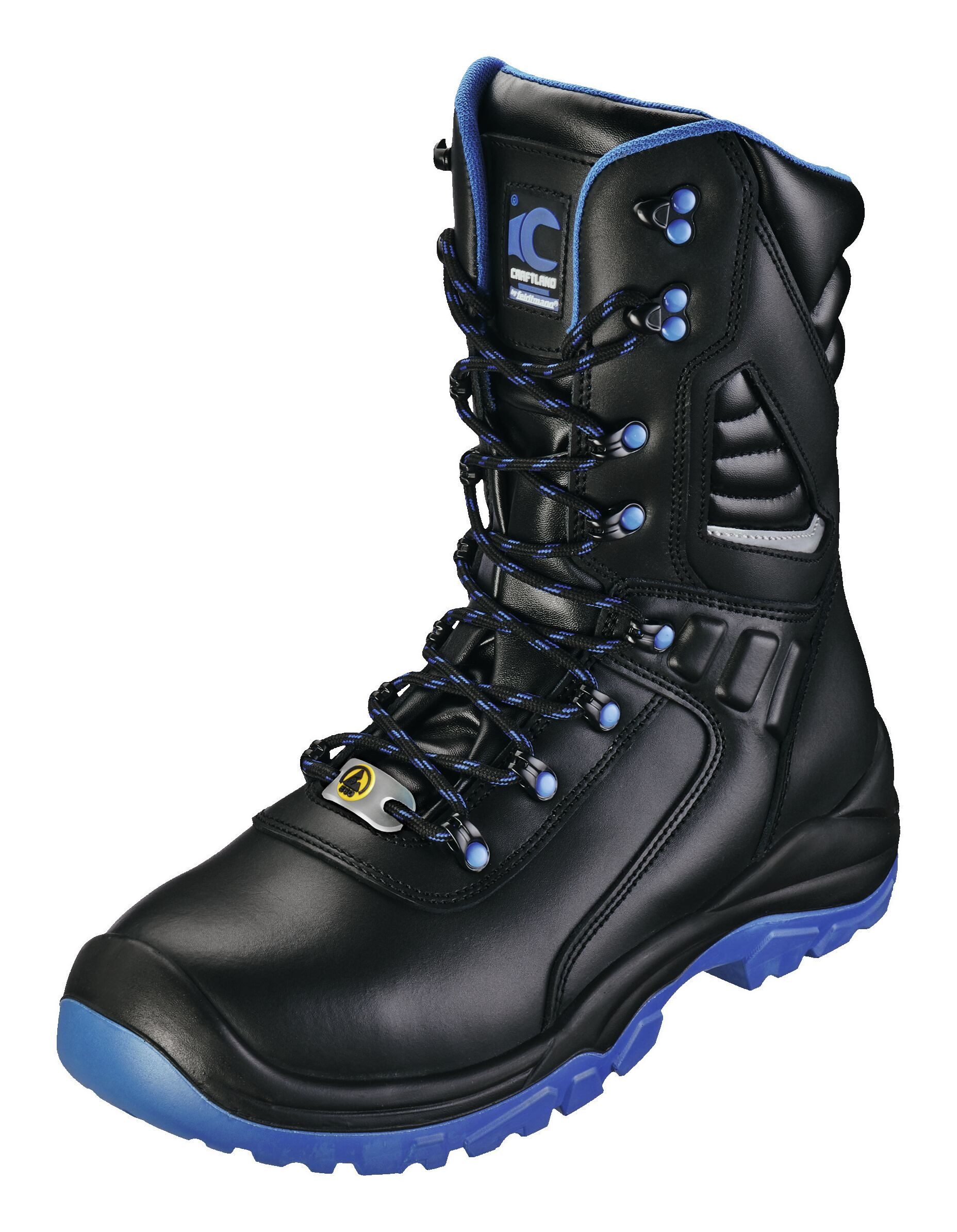 Craftland Stiefel Hochstiefel Torgau Schwarz/blau, S3S SR ESD