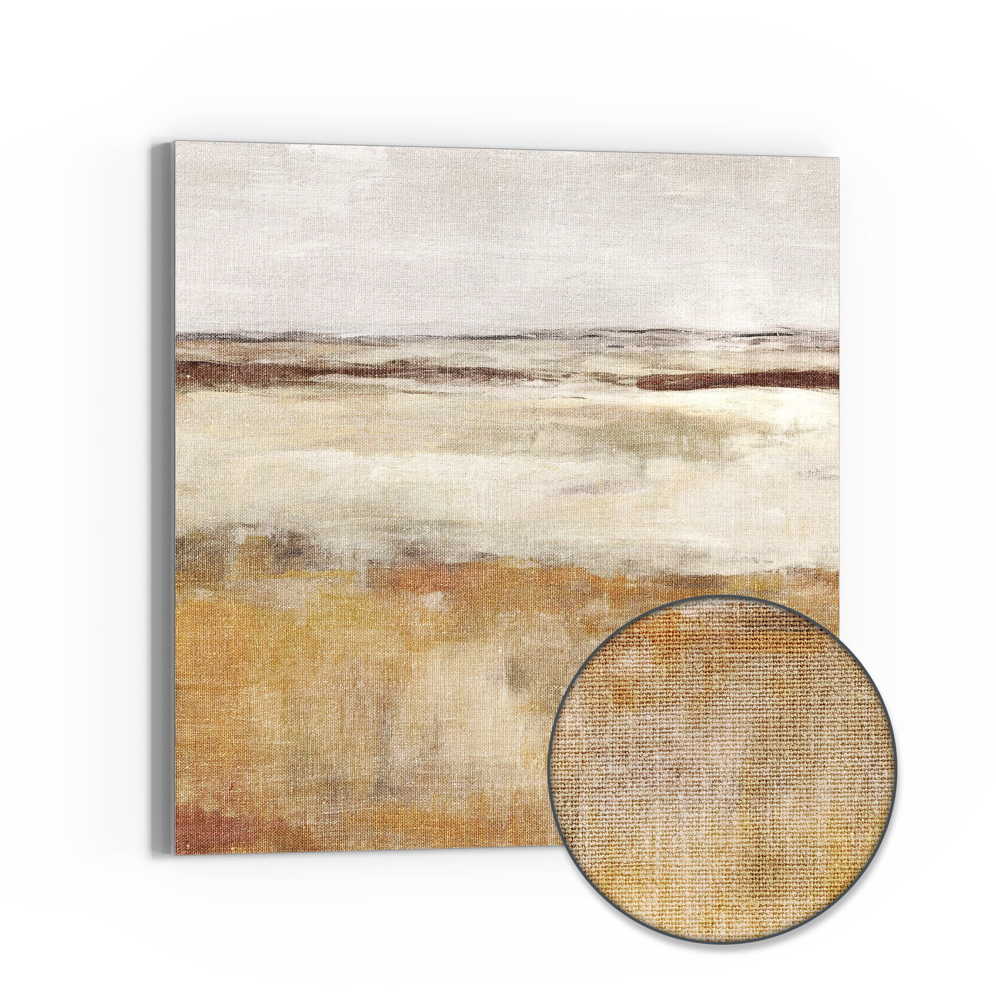 Leinwandbild 'Weite Ockerlandschaft'