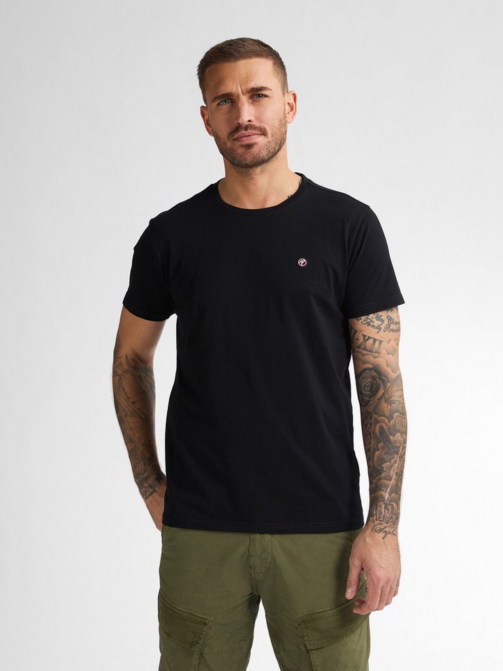 Petrol Industries Rundhalsshirt mit Logo Stickerei