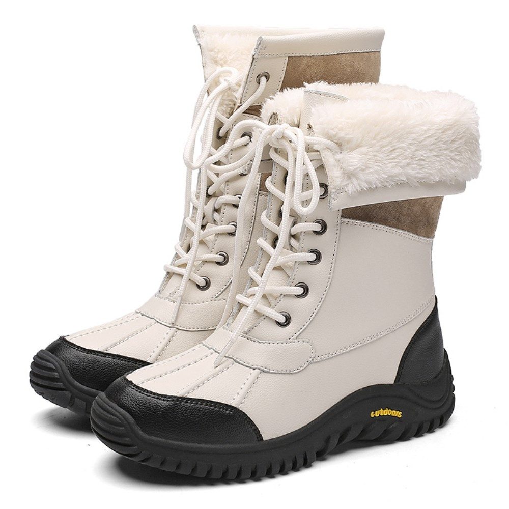 HUSK'SWARE Снегоступы (Rutschfeste Damenstiefeletten mit warmem Innenfutter), Warme Damen Stiefeletten aus Lederimitat