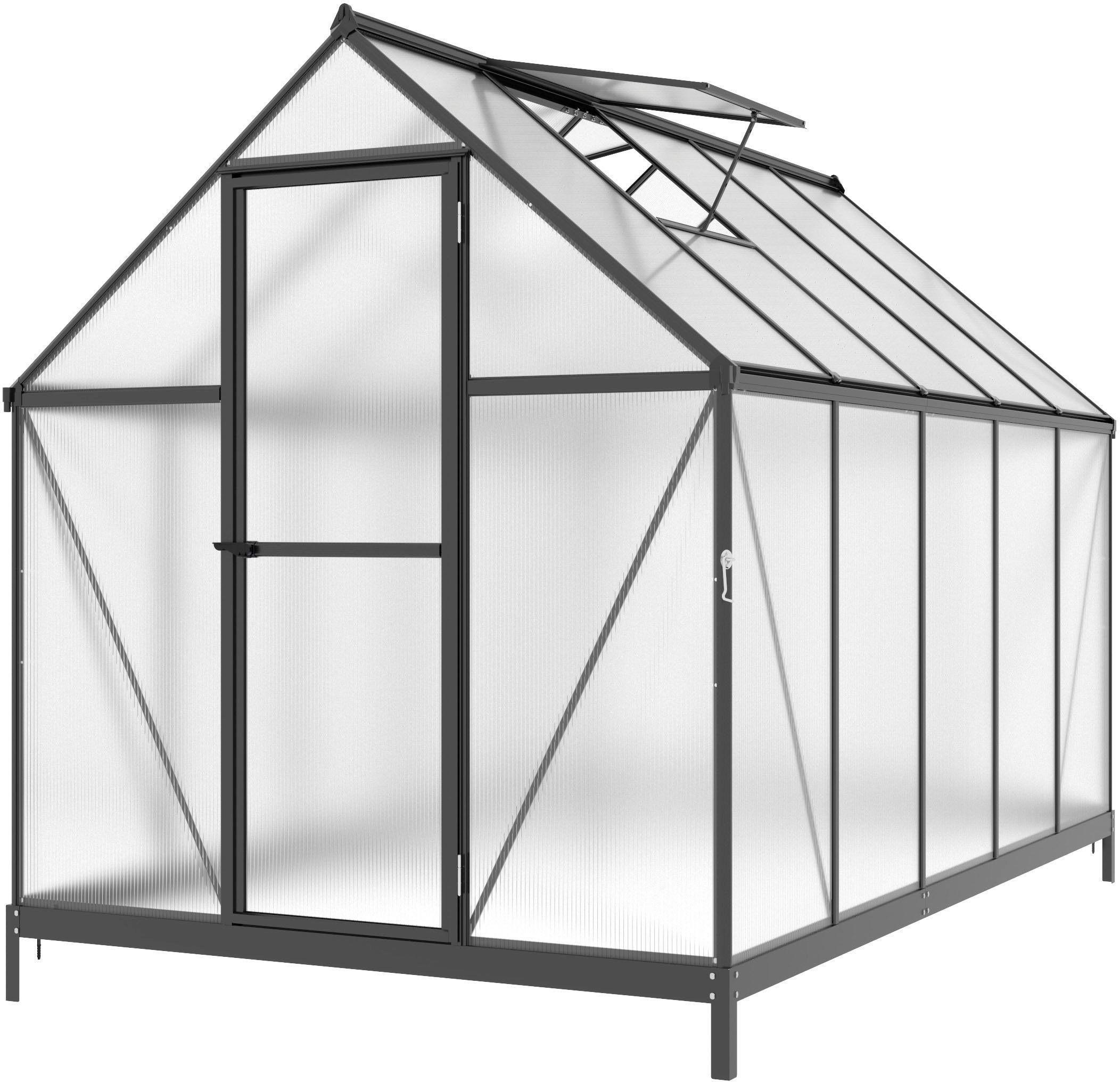 KONIFERA Gewächshaus, BxTxH: 182 x 304 x 208 cm, 4 mm Wandstärke, Set, mit günstig online kaufen