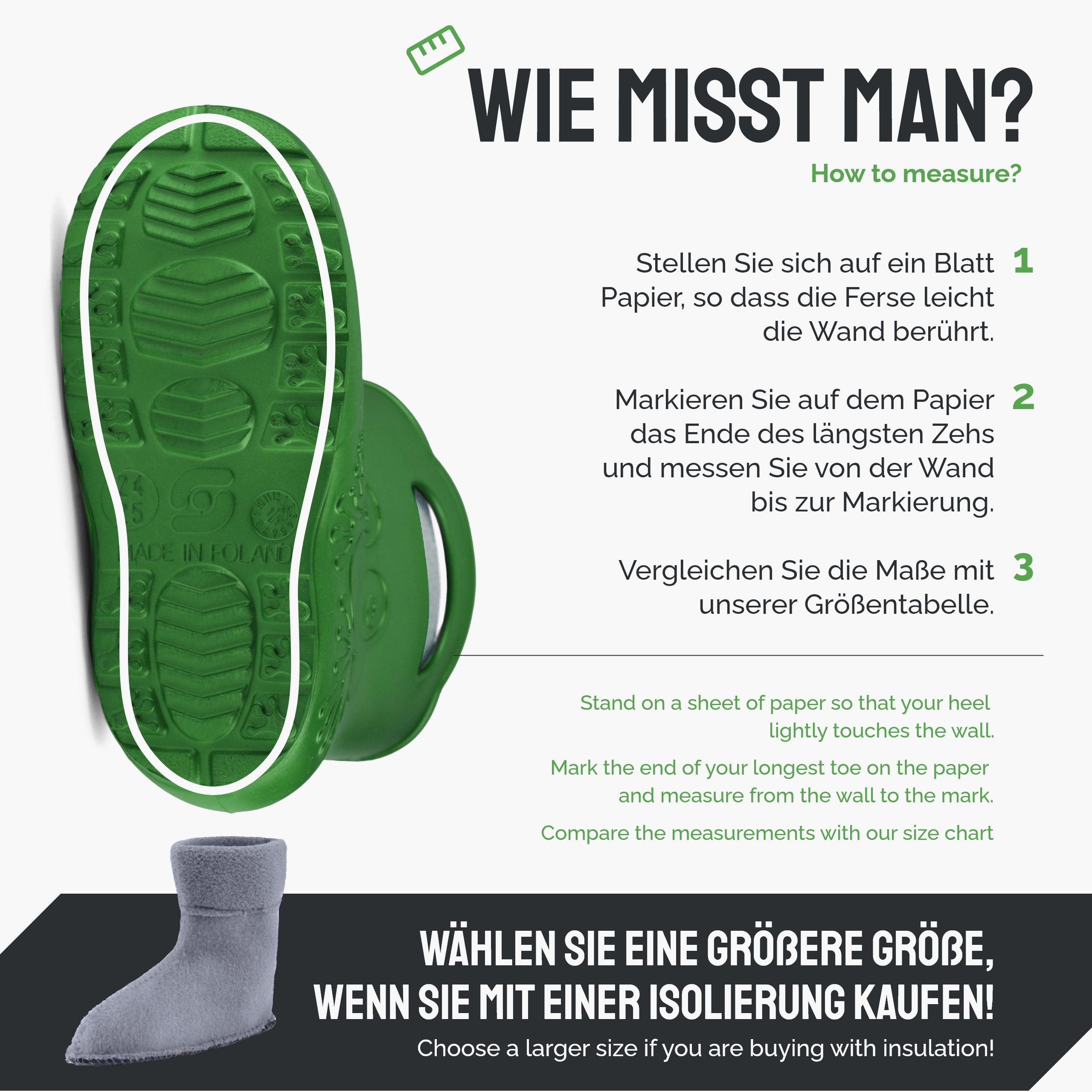 Ladeheid Kinder EVA federleichte Regenschuhe LA-CA-03 Gummistiefel mit herausnehmbares Innenfutter – Bild 2 von 5