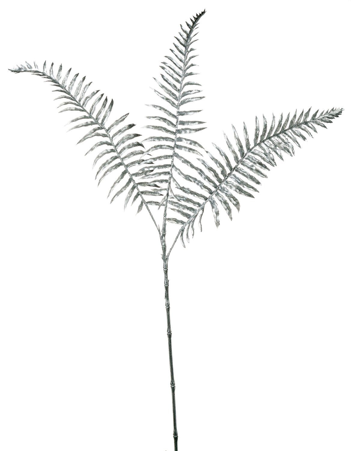 Kunstzweig Deko Boston Farn Zweig Nakhon, Silber, 70cm Farn (Schwertfarn), artplants, Höhe 70.0 cm