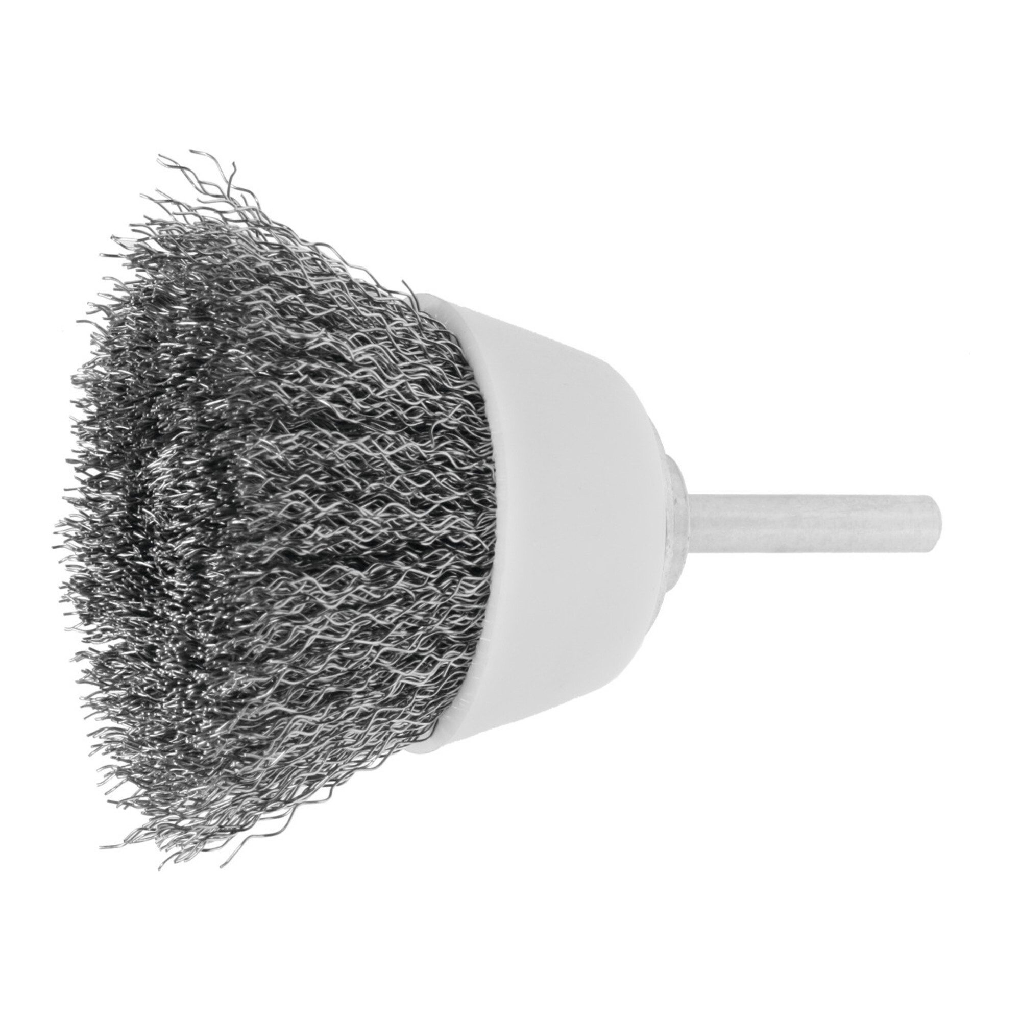 Lessmann Rundbürste Lessmann Flächenbürste Kunststofftopf INOX-Draht 0,30 mm, Bürsten-⌀ 50
