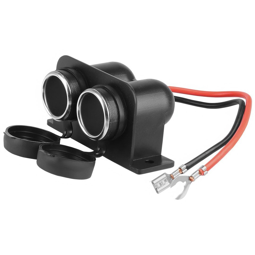 Carmotion Doppelsteckdose 12V 15A, wasserdicht KFZ-Adapter, Doppelsteckdose 12V 15A, wasserdicht von Carmotion