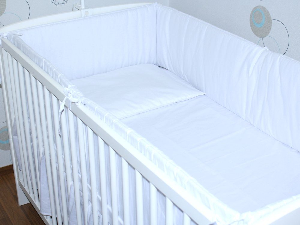 Babybettwäsche Baby Kinder Bettset- 3-5 teiliges mit 420 Nestchen Bettwäsche