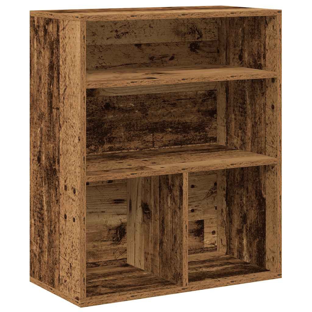 vidaXL Bücherregal Bücherregal Altholz-Optik 60x30x71,5 cm Holzwerkstoff, 1-tlg.
