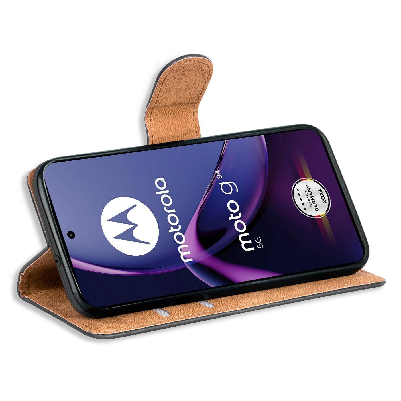 CoolGadget Handyhülle Book Case Handy Tasche für Motorola Moto G84 5G 6,5 Zoll, Hülle Klapphülle Flip Cover für Motorola G84 Schutzhülle stoßfest