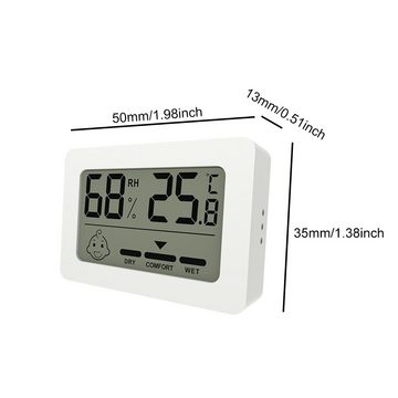Olotos Raumthermometer Digitales Thermo-Hygrometer Thermometer Temperatur LCD Messgerät, 2er-Set