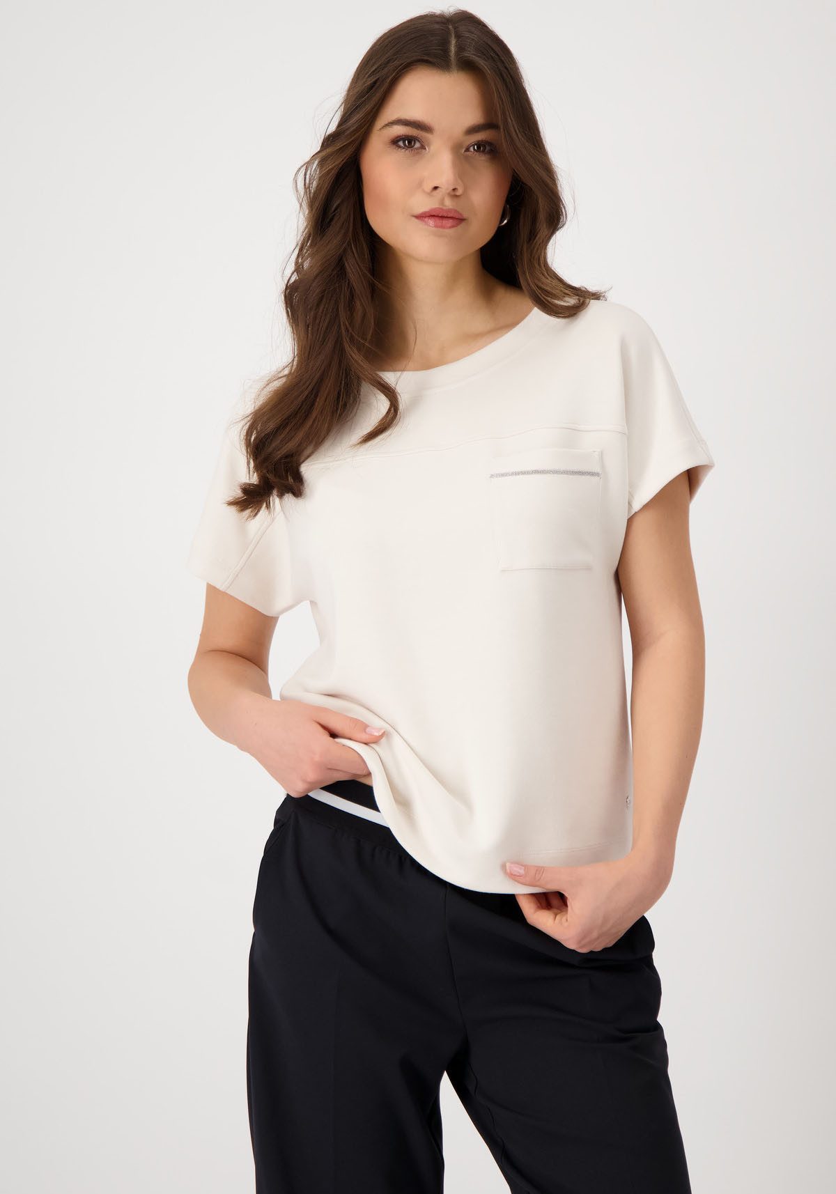 Monari Sweatshirt Sweatshirt Basic Kette Mit günstig online kaufen