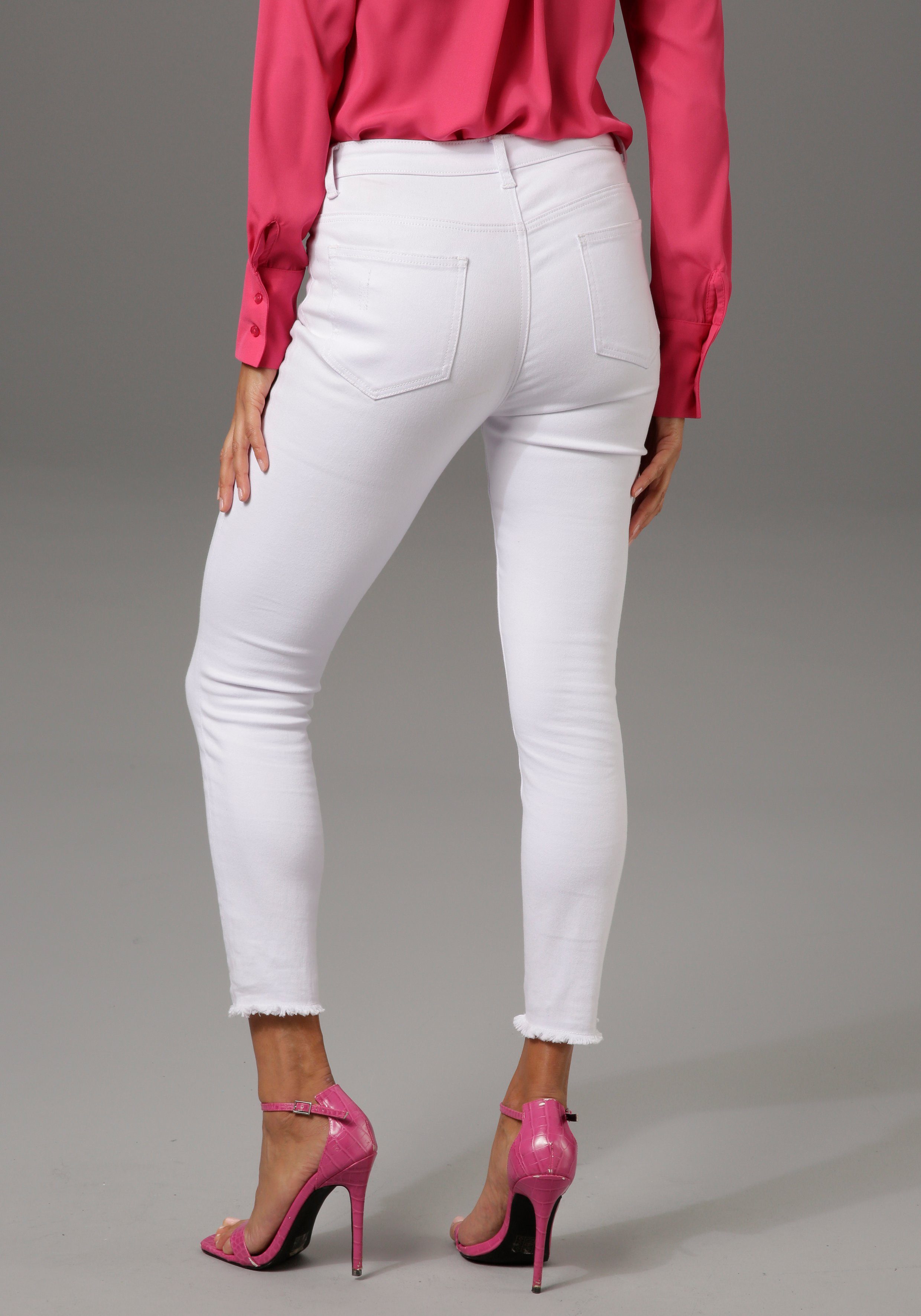 Aniston CASUAL Skinny-fit-Jeans mit Destroyed-Effekt günstig online kaufen