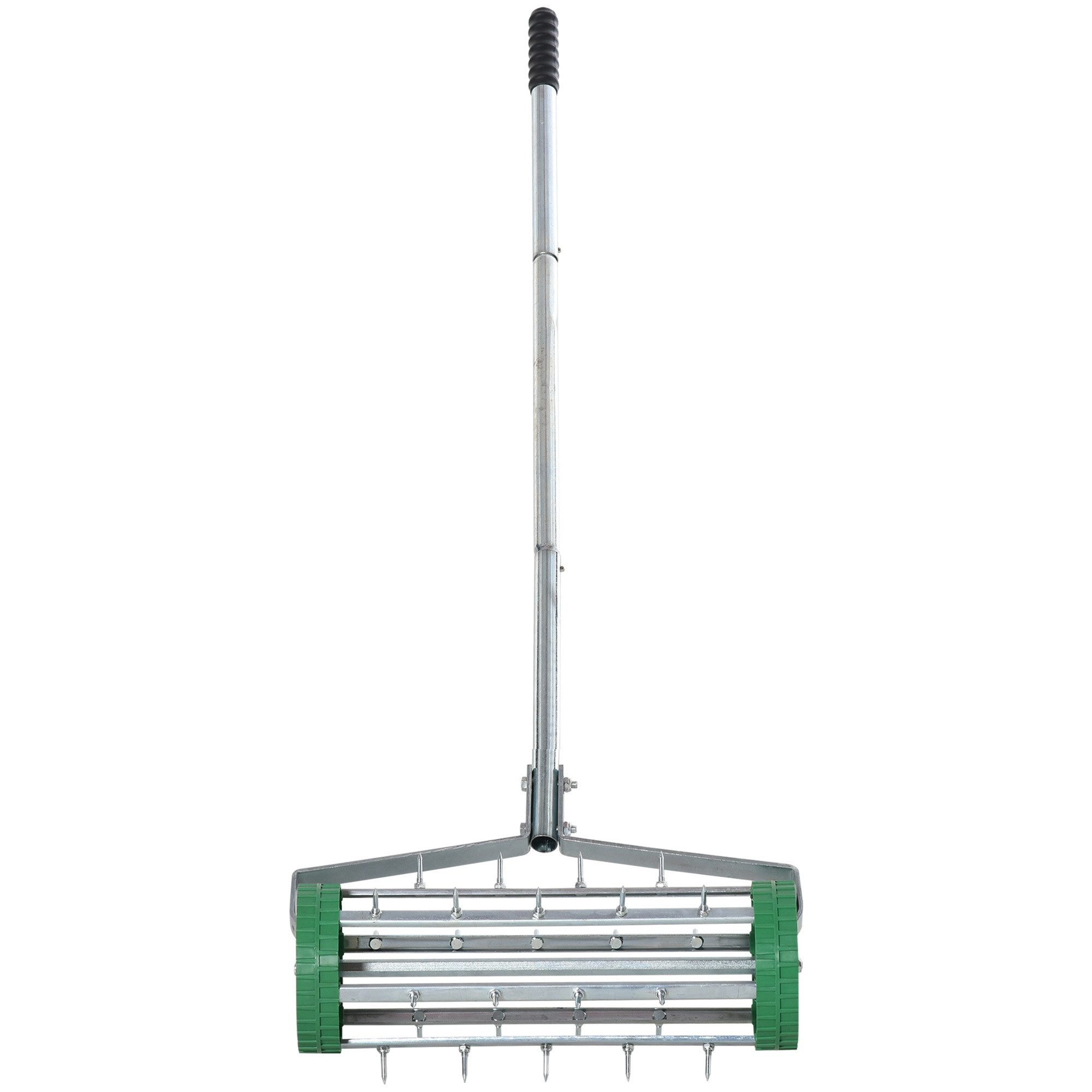 Blossom Rasenlüfter Handvertikutierer mit Stachelwalze, manueller Rasenbelüfter, 43,5 cm, für gesunden Rasen Gartenwerkzeug zur Rasenpflege, verstellbarer Griff