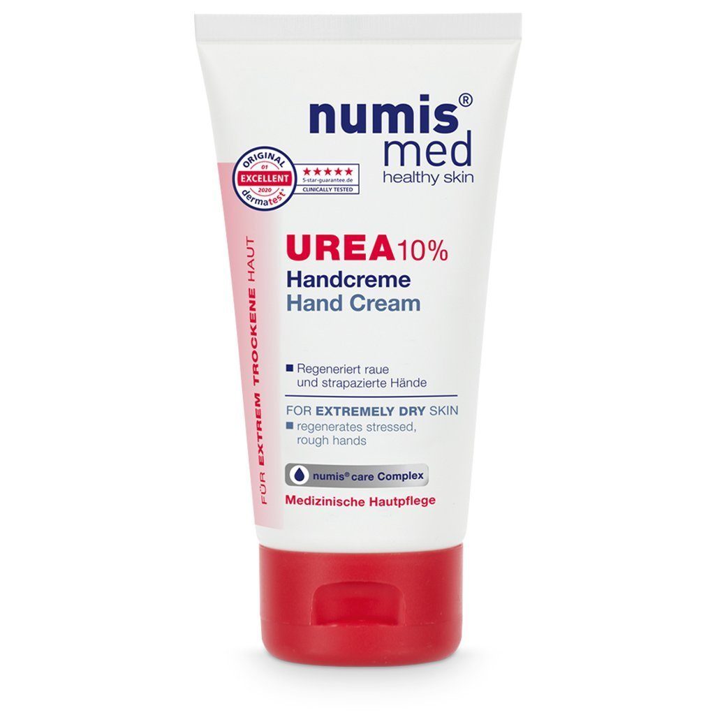 für Hand vegan ml, 1x trockene 10% 75 Handcreme numis Urea Creme Handcreme - med 1-tlg. Hände