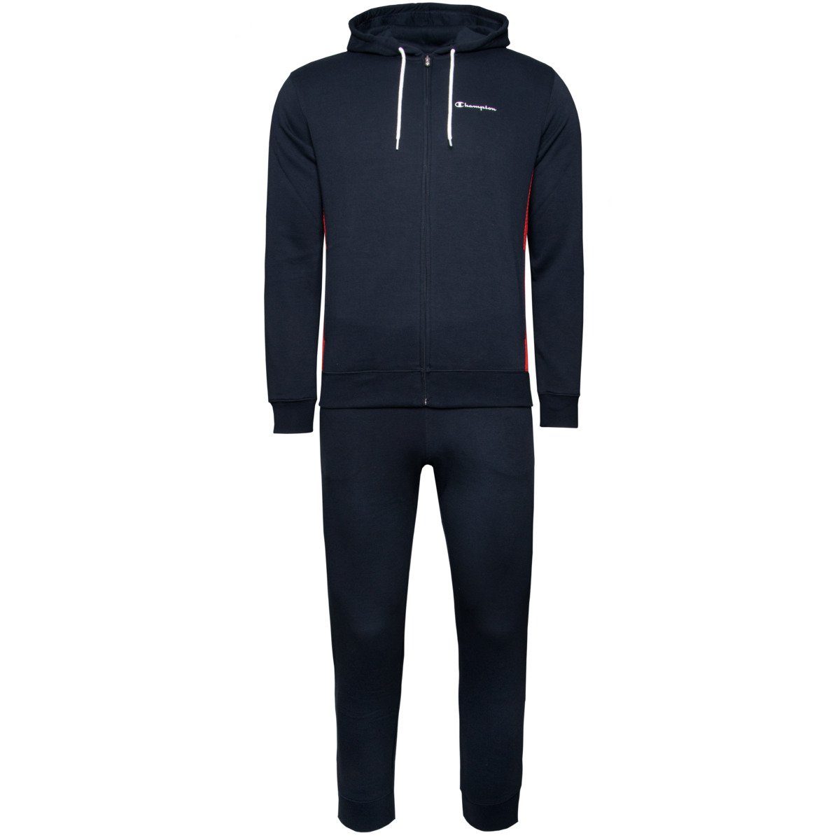 Champion Trainingsanzug Hooded Full Zip Suit Herren, Angenehmer  Tragekomfort dank weicher Rippbündchen | Trainingsanzüge