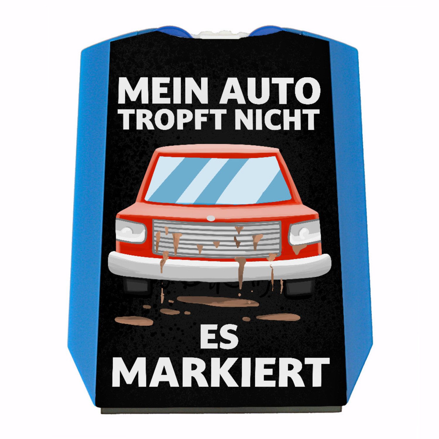 Parkscheibe Auto tropft nicht es markiert Parkscheibe in rot mit 2