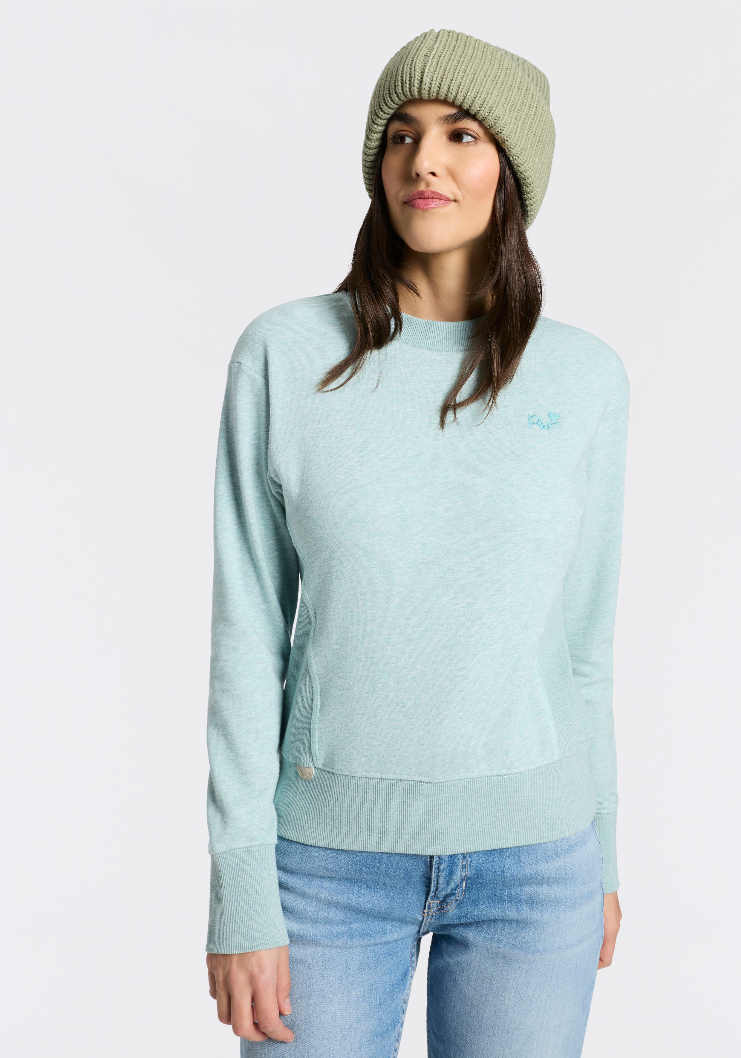 Ragwear Sweatshirt AZALLEA O mit Logostickerei