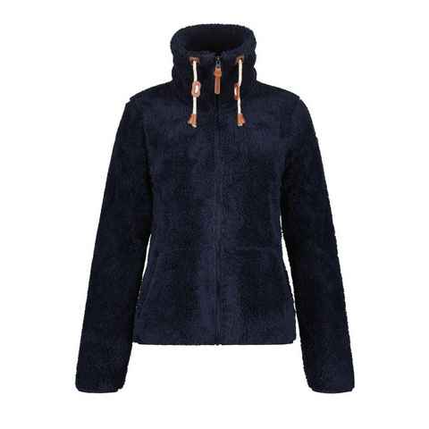 Icepeak Strickfleecejacke Colony Teddy Fleecejacke Damen Langhaarfleecejacke