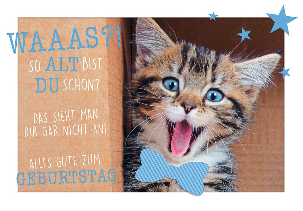 Perleberg Grußkarten Geburtstag Glückwunschkarte im Format 115x17cm mit Umschlag uniq119