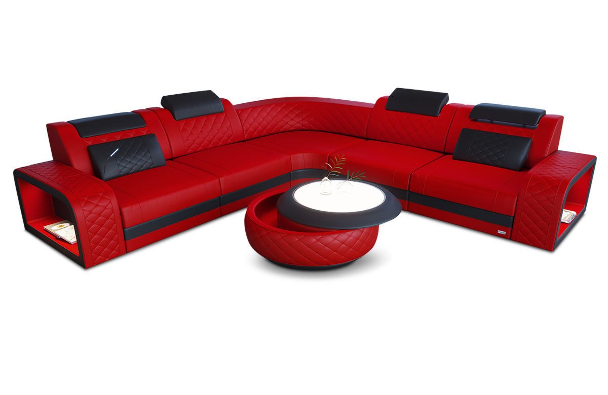 Sofa Dreams Ecksofa Ledersofa Foggia L günstig online kaufen