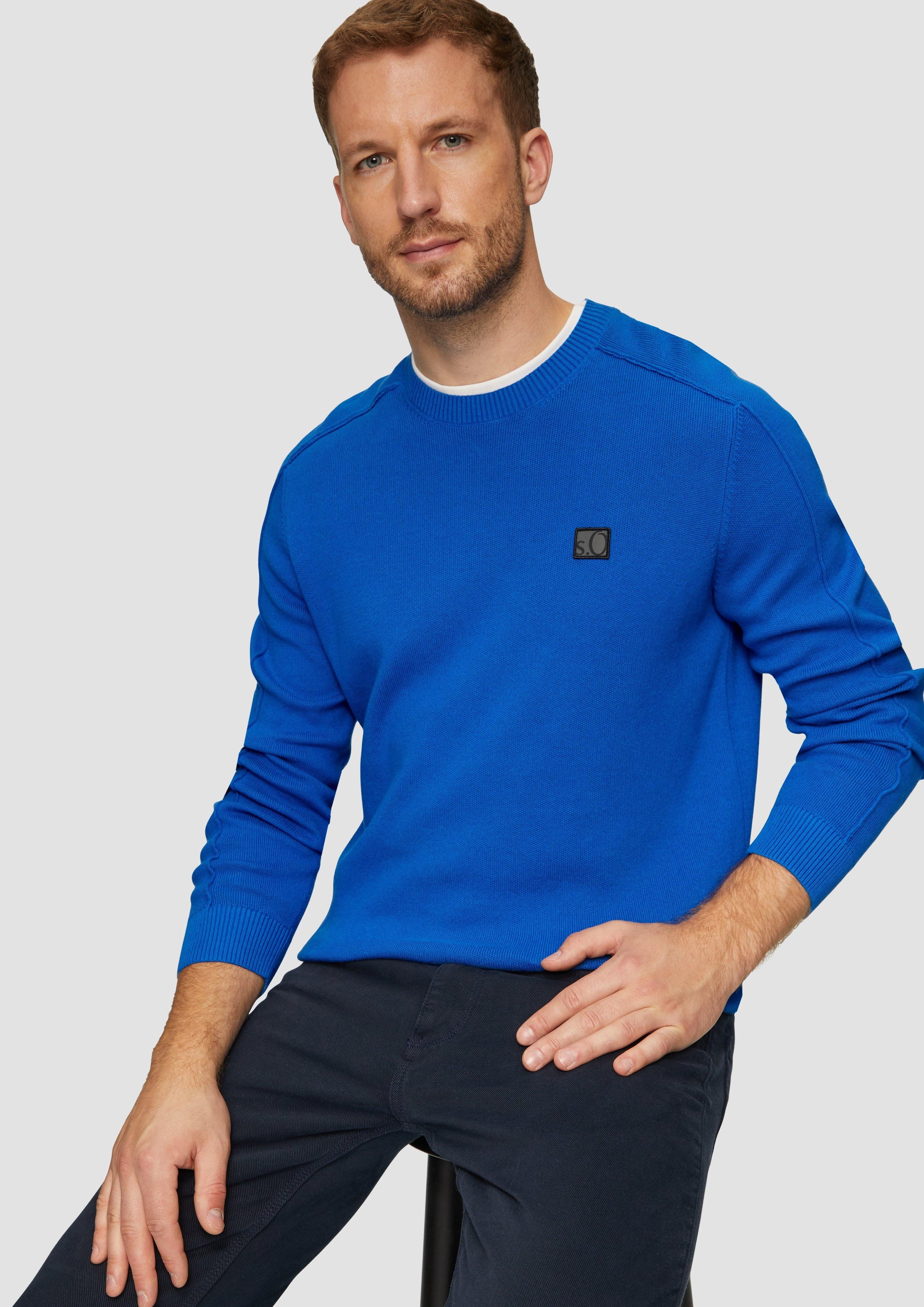 s.Oliver Strickpullover Strickpullover mit Nahtdetails und günstig online kaufen