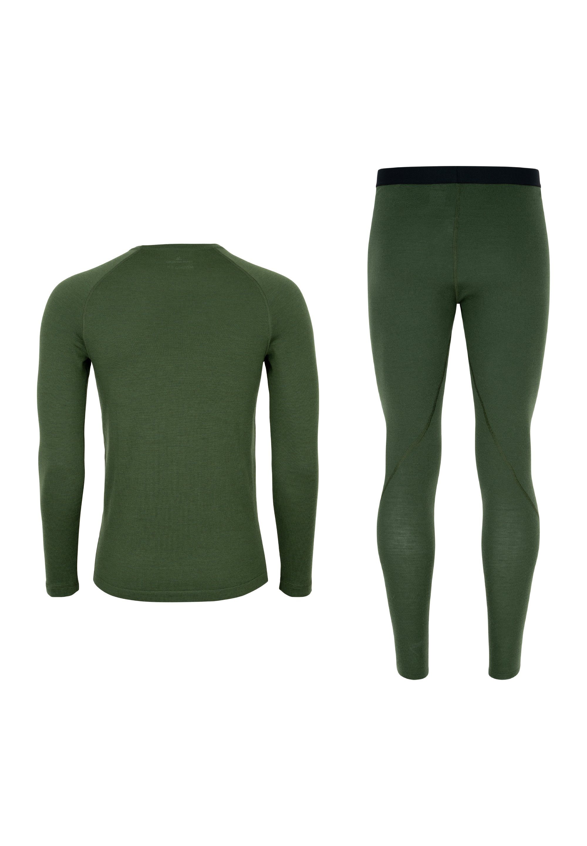 DANISH ENDURANCE Funktionsshirt Core Merino Funktionsunterwäsche Set, Langarm Shirt & Hose, Temperaturregulierend