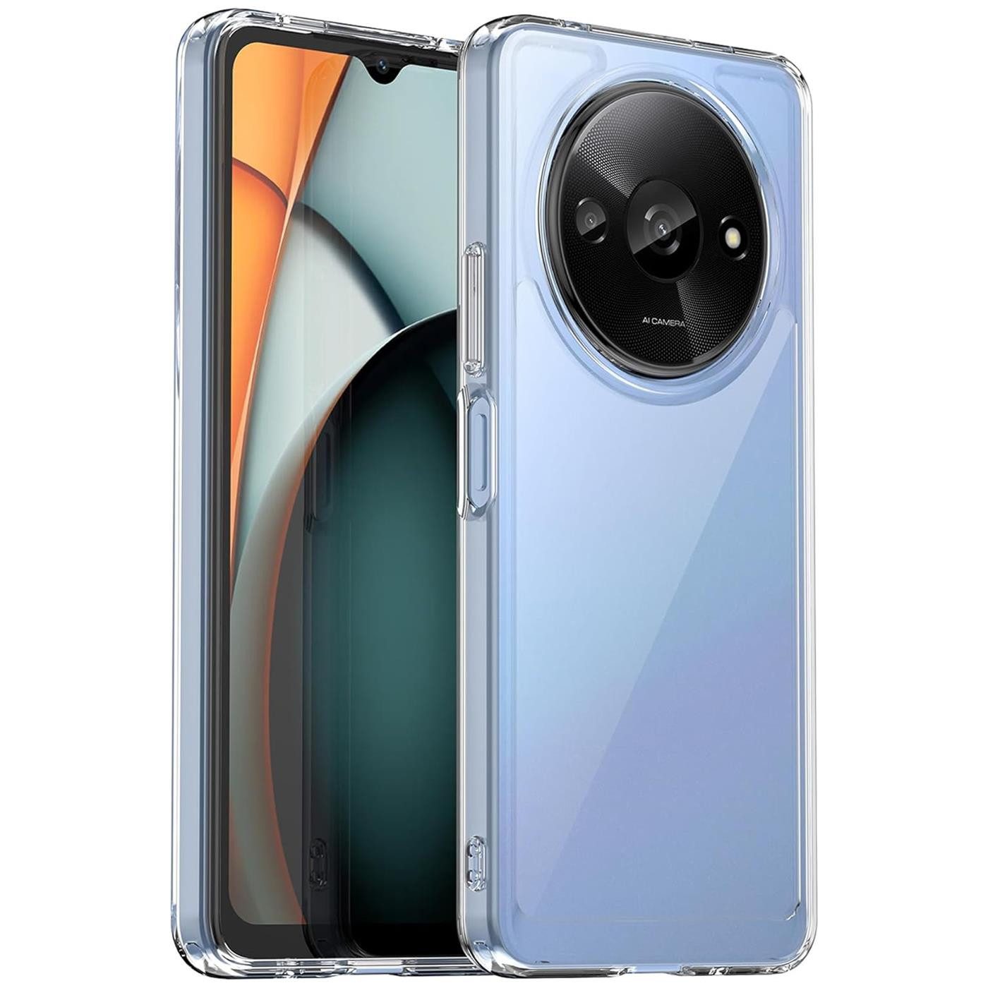 CoolGadget Handyhülle Silikon Handy Hülle Slim für Xiaomi Redmi A3 6,71 Zoll, dünne TPU Schutzhülle Case in transparent / durchsichtig