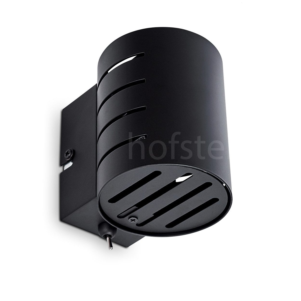 hofstein Wandleuchte »Terne« moderne Wandlampe aus Metall in Schwarz, ohne Leuchtmittel, Innenleuchte mit Up & Down Lichteffekt, An-/Ausschalter, G9