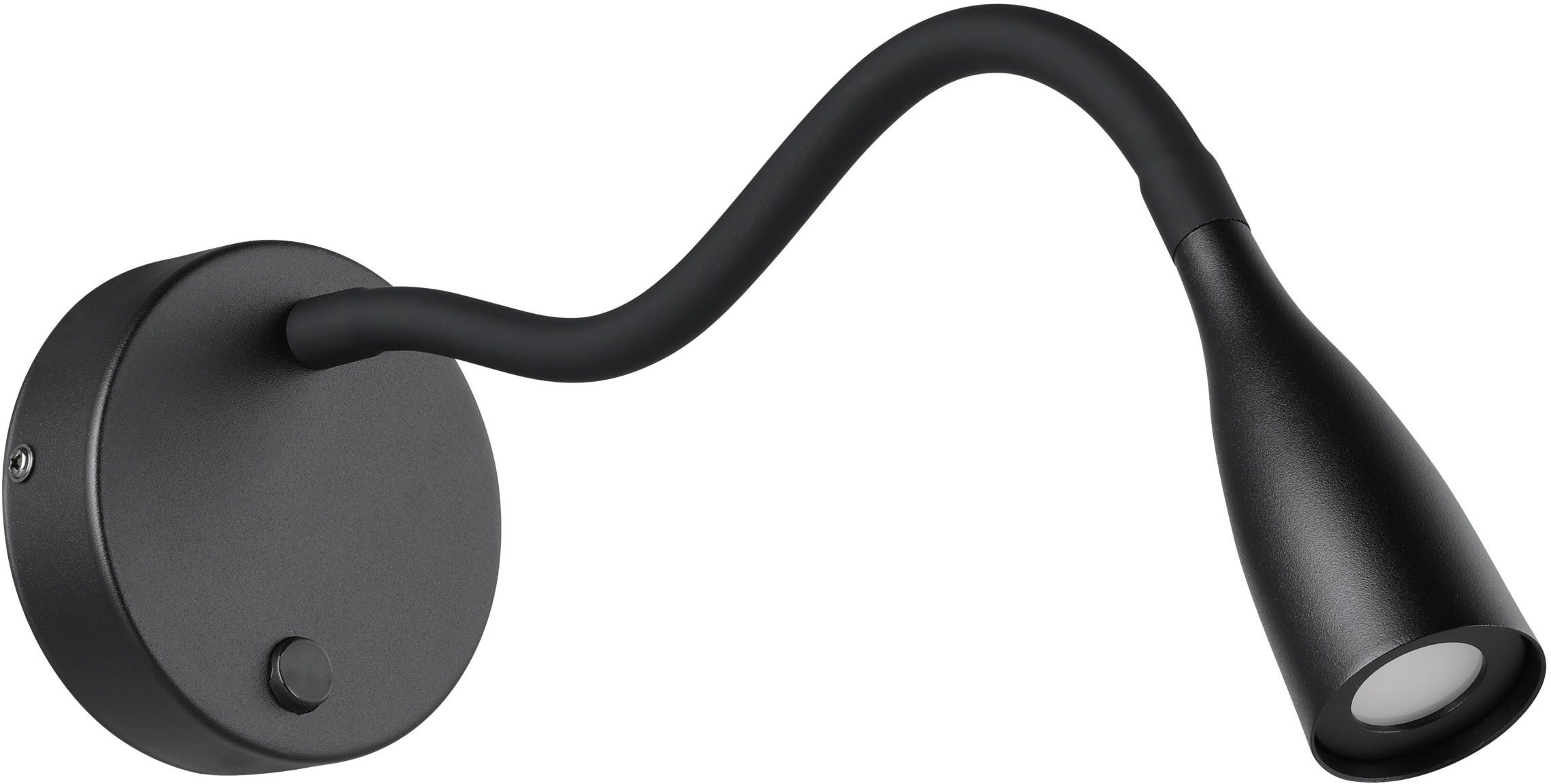 EGLO Wandleuchte OLIVANDINO Wandlampe - Stahl - LED - 3,8W - IP20, Ein-/Ausschalter, LED fest integriert, Warmweiß, Wandstrahler, Wandspot, Wohnzimmer, Flur, Schlafzimmer, Ø11 x AL43 cm