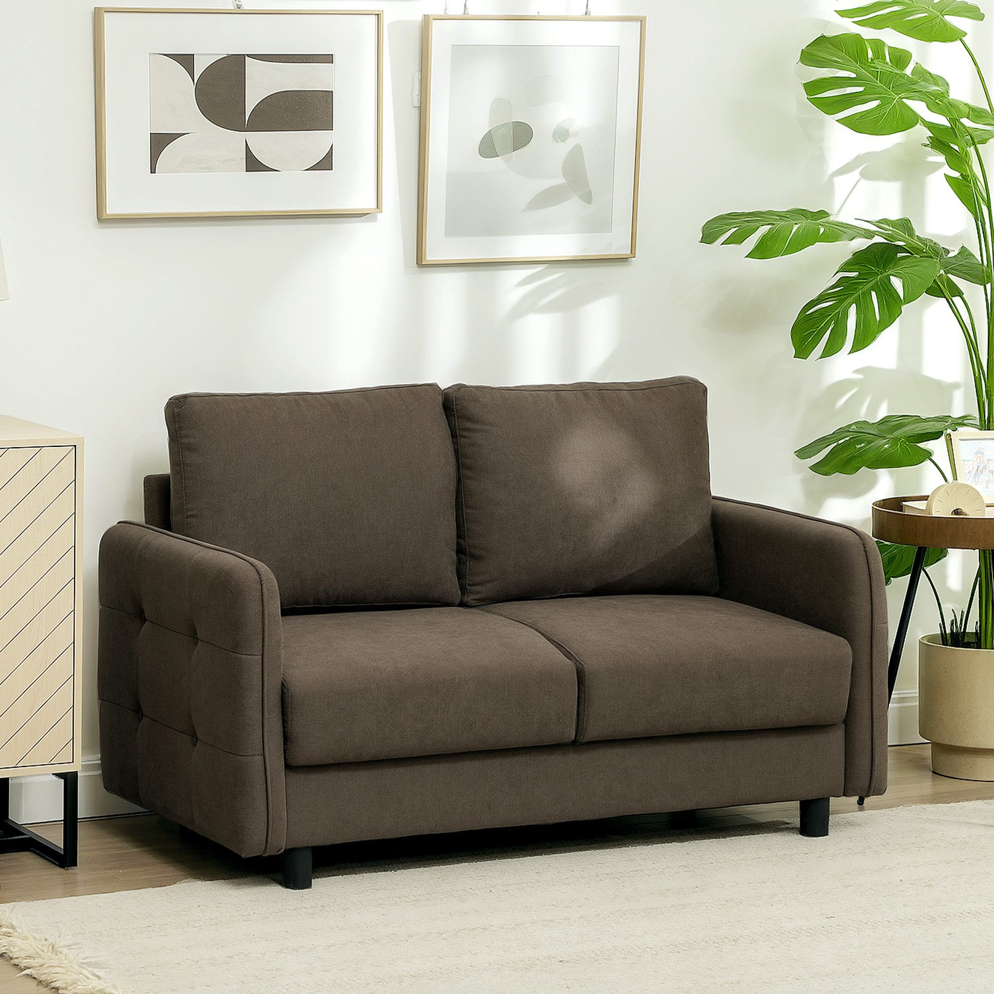 HOMCOM 2-Sitzer Sofa modern Couch mit günstig online kaufen
