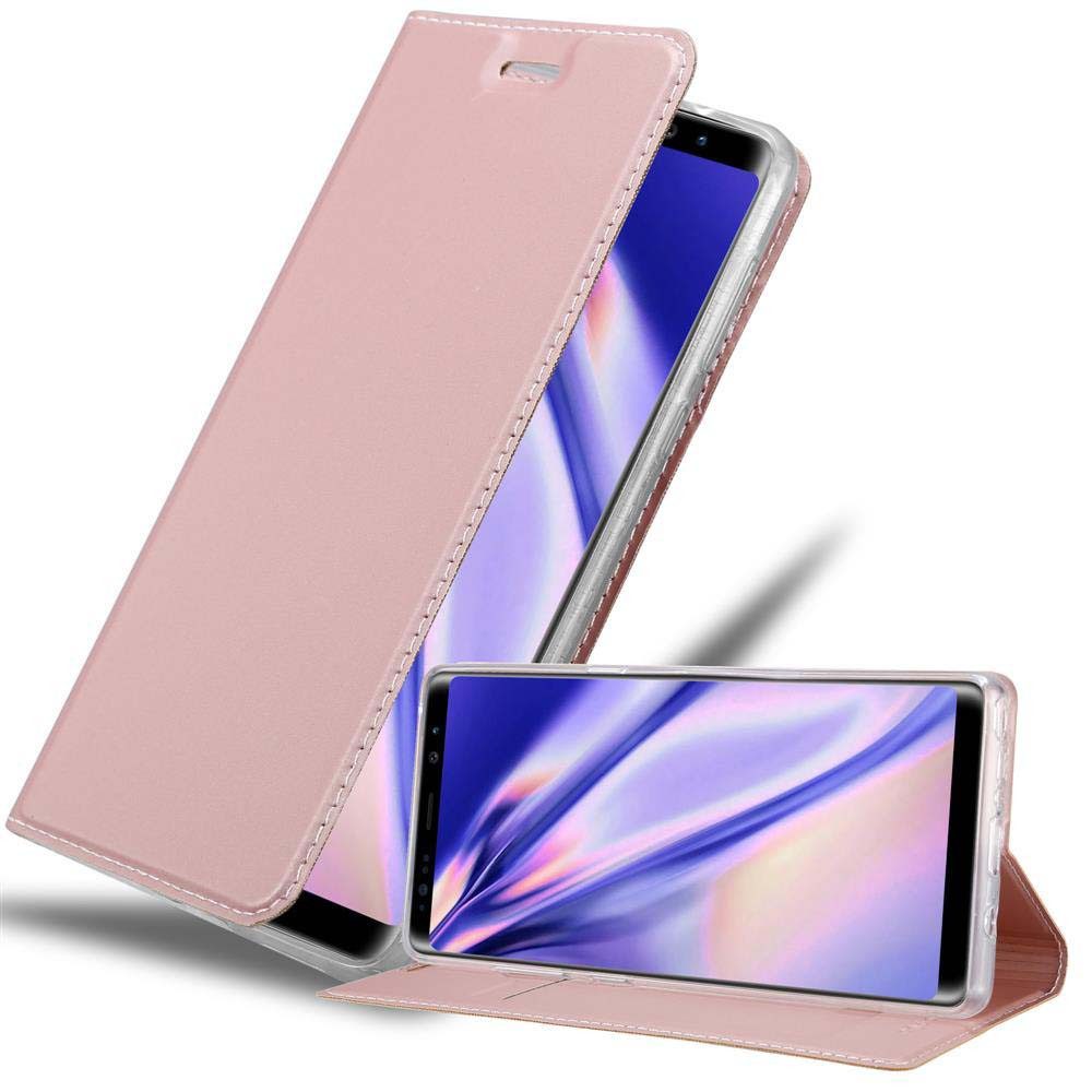 Cadorabo Handyhülle für Samsung Galaxy NOTE 8 Hülle Samsung Galaxy NOTE 8, Schutzhülle Hülle mit Standfunktion, Magnetverschluss und Kartenfach
