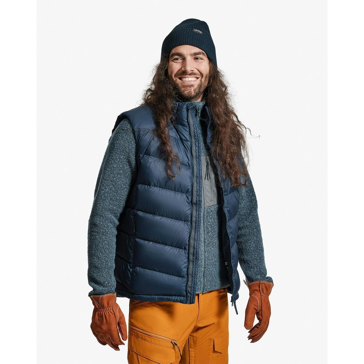 Lundhags Funktionsweste Fulu Down Vest M Vielseitige Outdoor-Weste aus nachhaltigen Materialien, ideal für