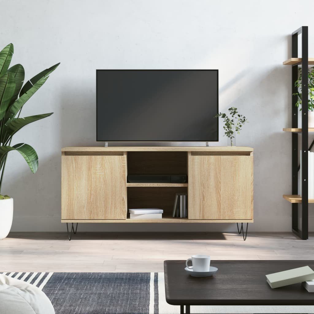 furnicato TV-Schrank Sonoma-Eiche 104x35x50 cm Holzwerkstoff | TV-Schränke