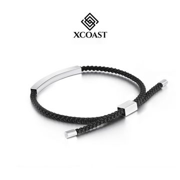 XCOAST Armband mit Gravur »XCOAST Cotton silver«, Elegantes Freundschaftsarmband in Stainless Steel silber