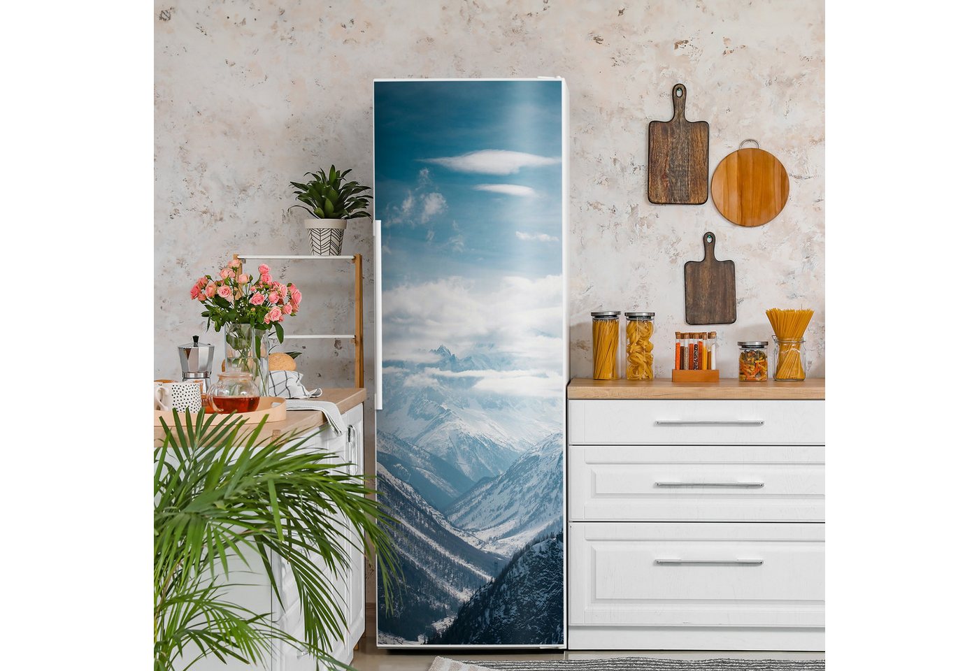 Thumbnail - DEQORI Magnetfolie 'Alpenmajestät', Kühlschrank Magnetmatte magnetisch Magnetfolie Folie Schutz