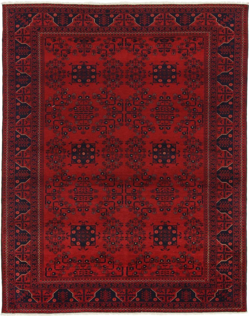 Orientteppich Afghan Mauri 156x196 Handgeknüpfter Orientteppich, Nain Trading, rechteckig, Höhe: 6 mm