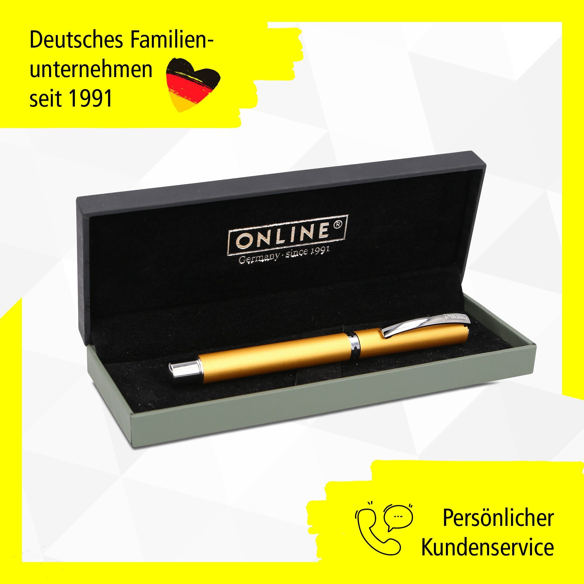 Vision Füllhalter, Geschenkbox in Pen Füller Gold Online