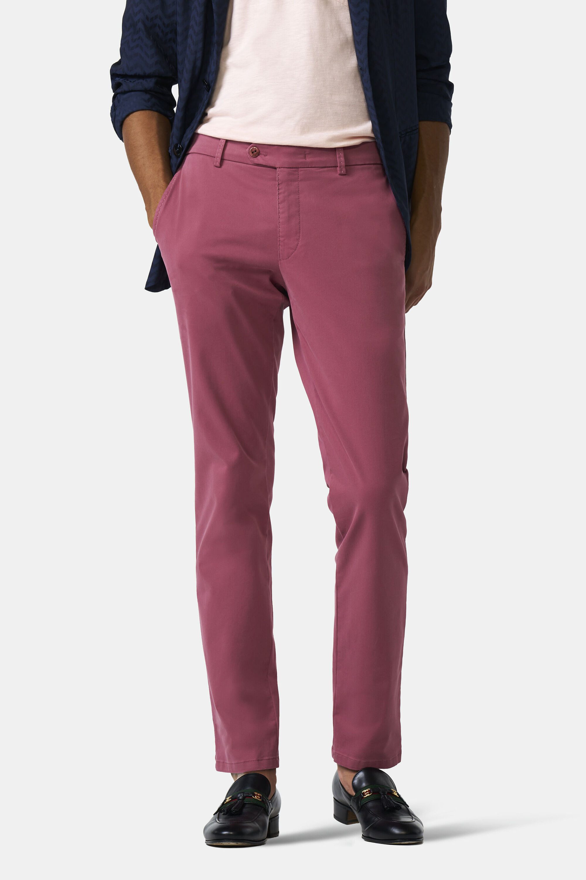 MMX Chinohose LUPUS Art.1-7302 (1-tlg) mit handgesticktem MMX-Logo