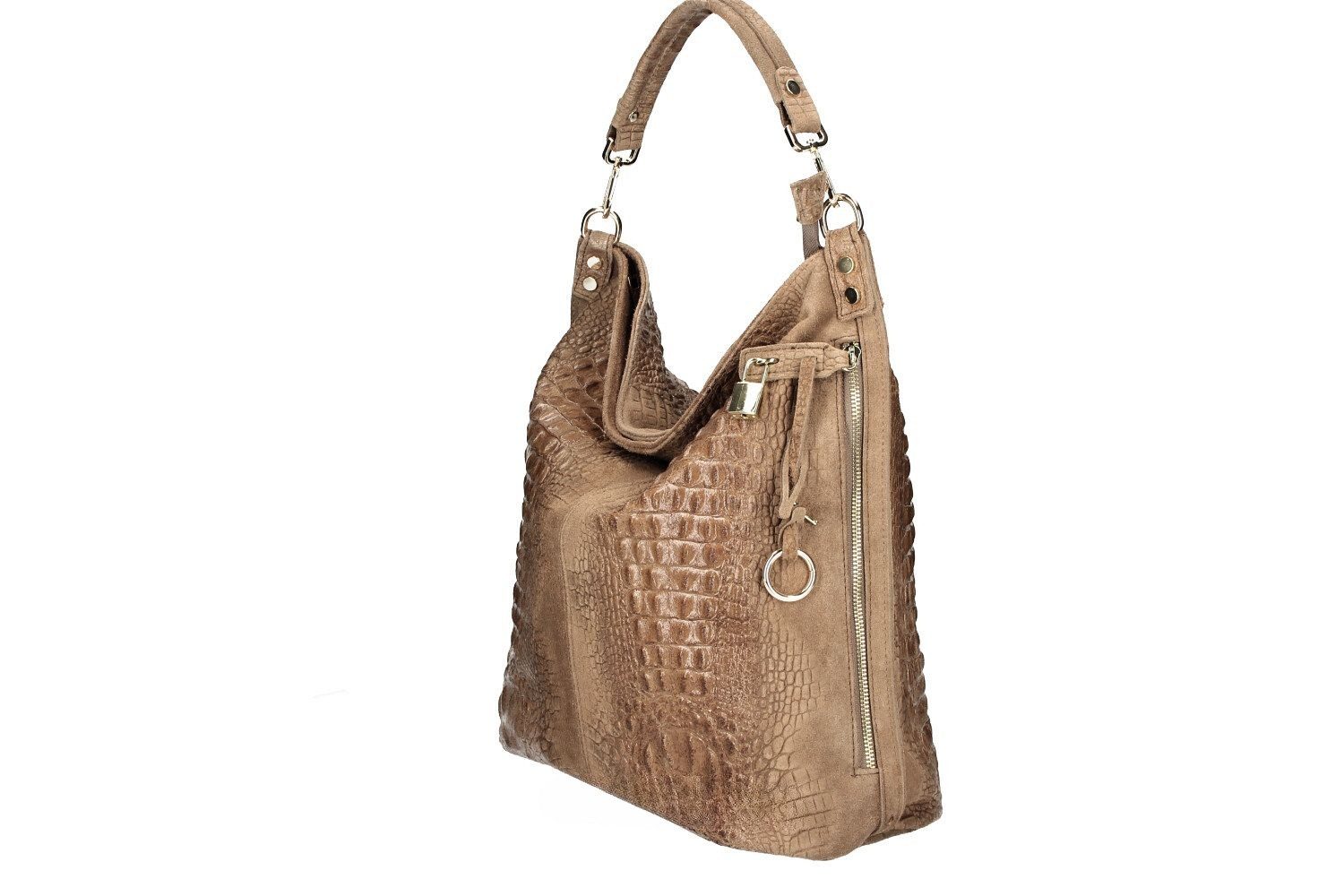 Handtasche Marika Damentasche Echtleder, Henkeltasche, Umhängetasche