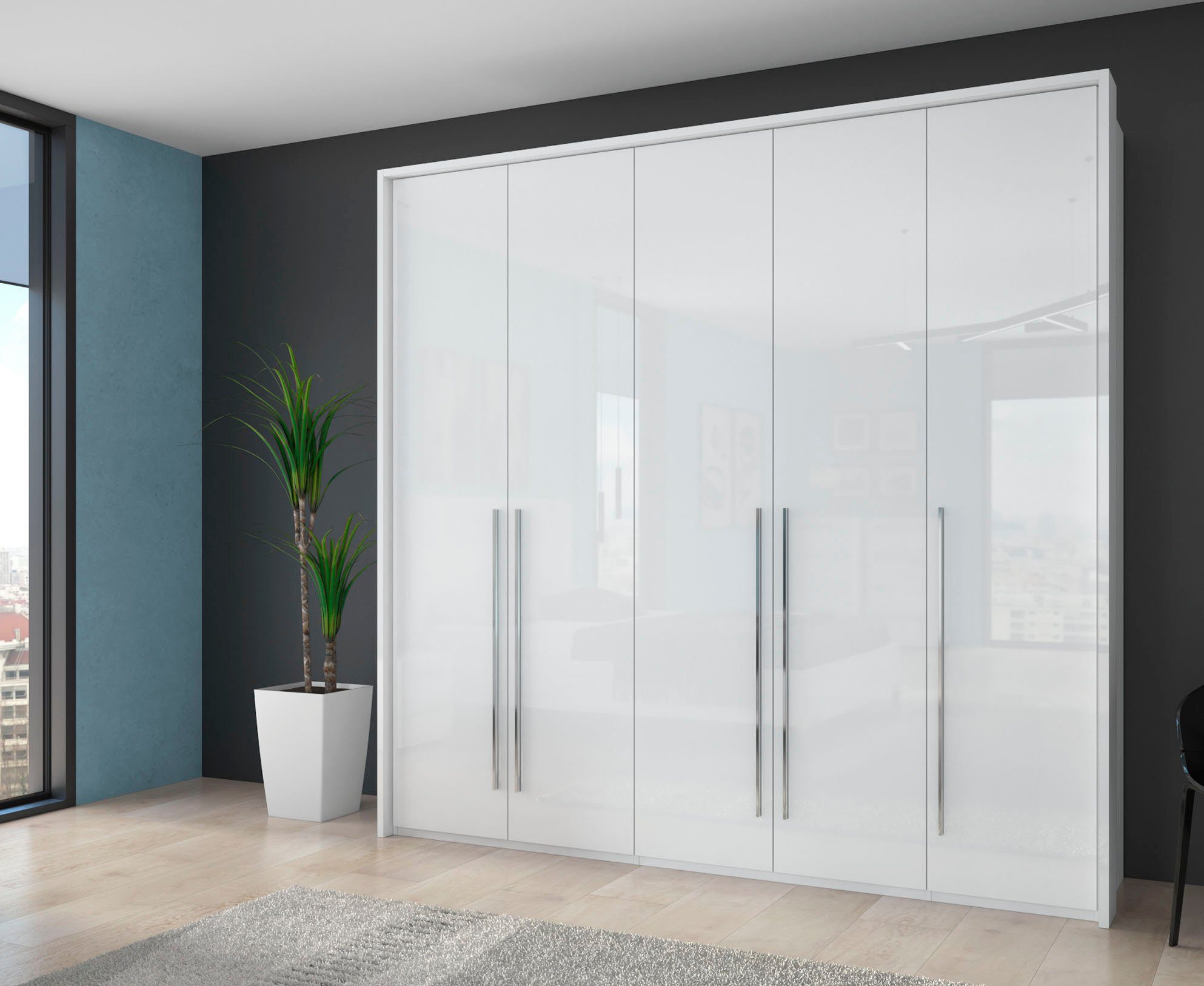 Places of Style Kleiderschrank "Piano, inklusive Rahmen und Beleuchtung, so günstig online kaufen