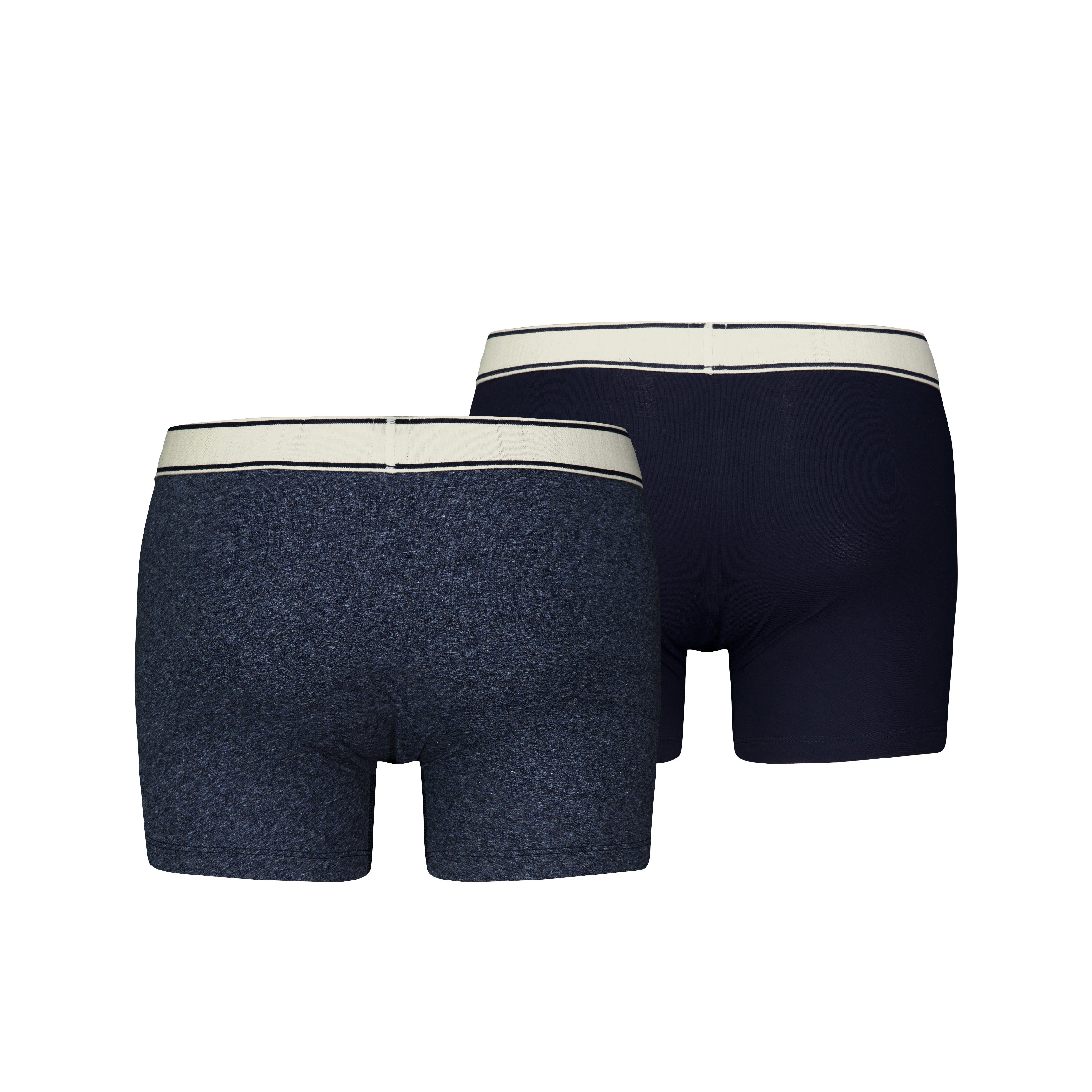 Levi's® Boxershorts LEVIS MEN VNTG HTR BOXER BRIEF ORG CO 2P (2er Pack) mit breitem Logobund