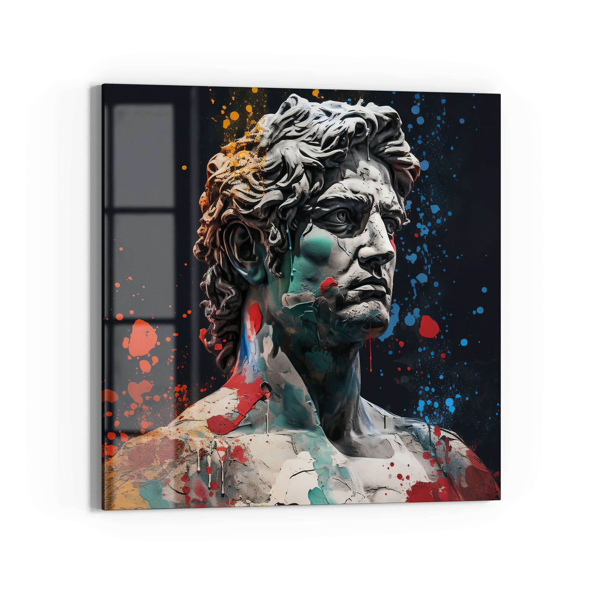 DEQOART Magnettafel 'Zerfallene Mythen', Whiteboard Pinnwand beschreibbar