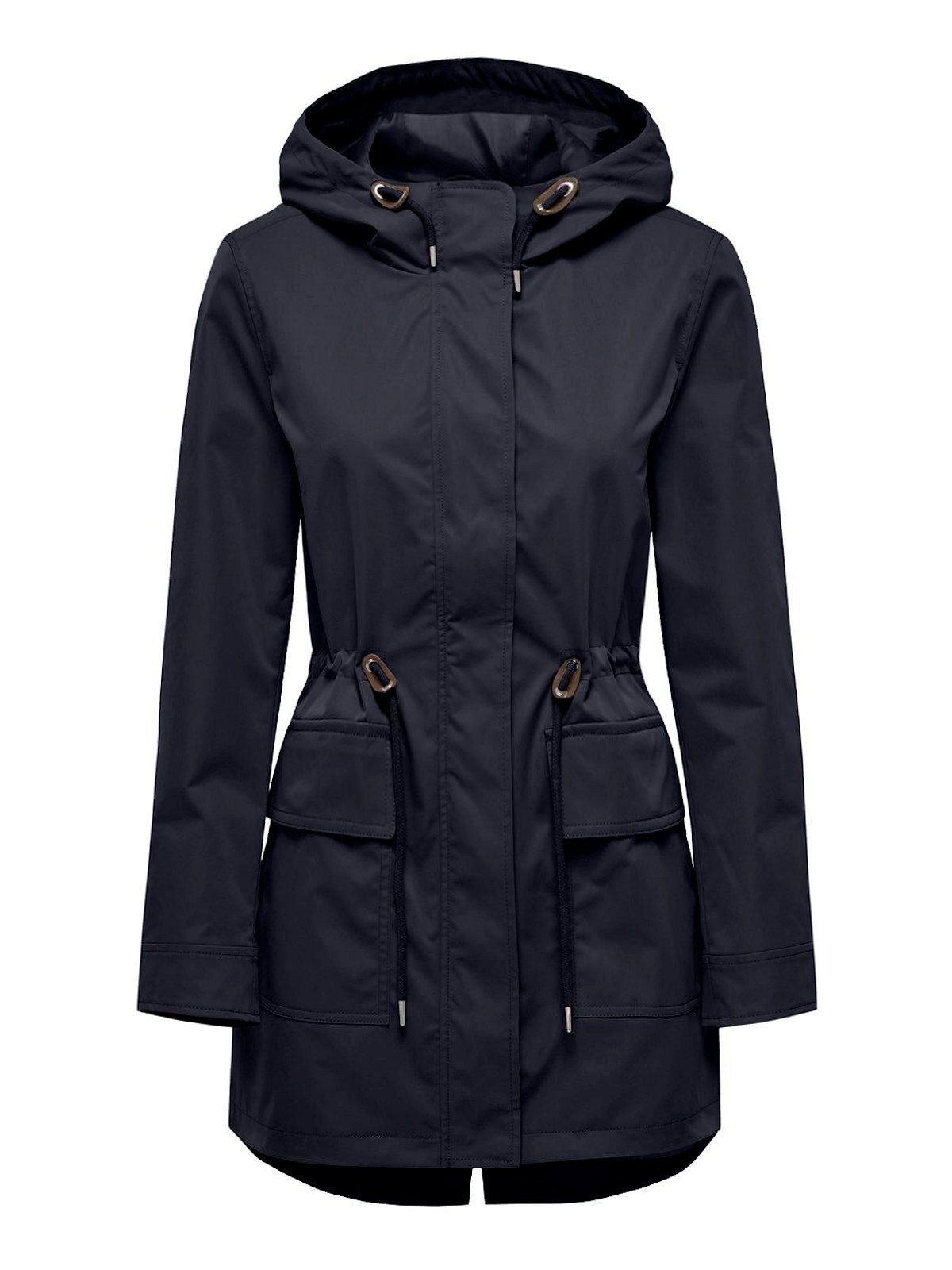 ONLY Parka ONLLouise Parkastyle, mit Kapuze und Taillenzugband