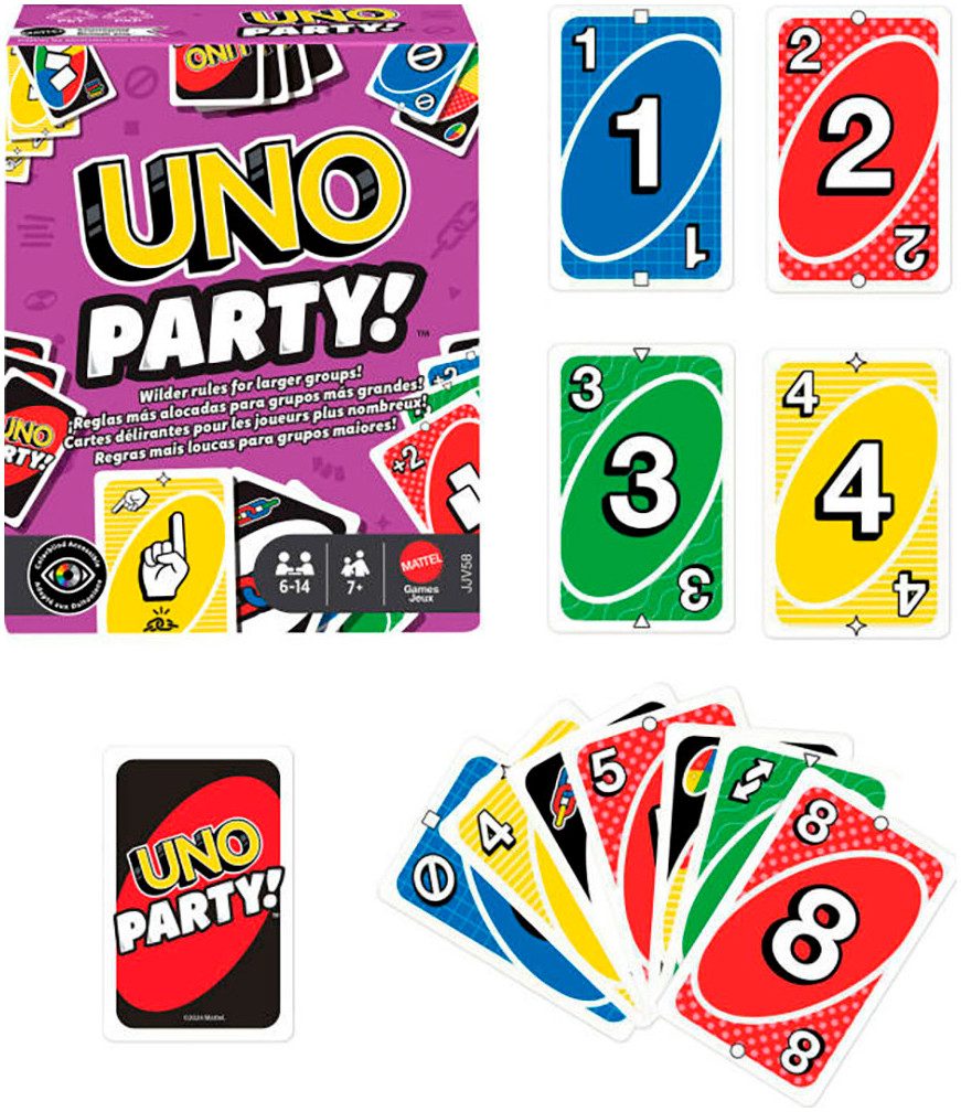 Mattel games Spiel UNO Party, Familienspiel