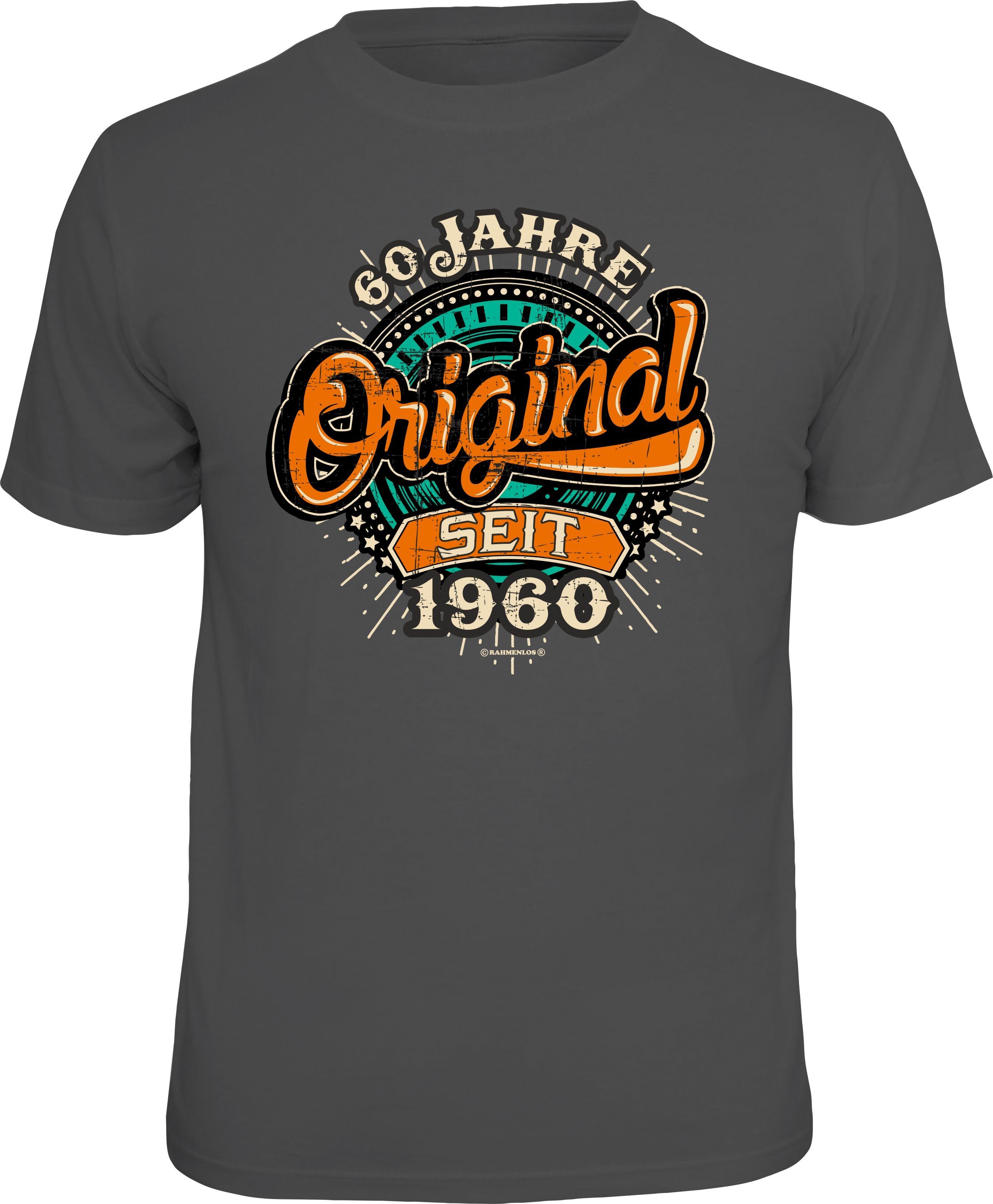 Rahmenlos TShirt mit coolem Print »60. Geburtstag« online kaufen OTTO