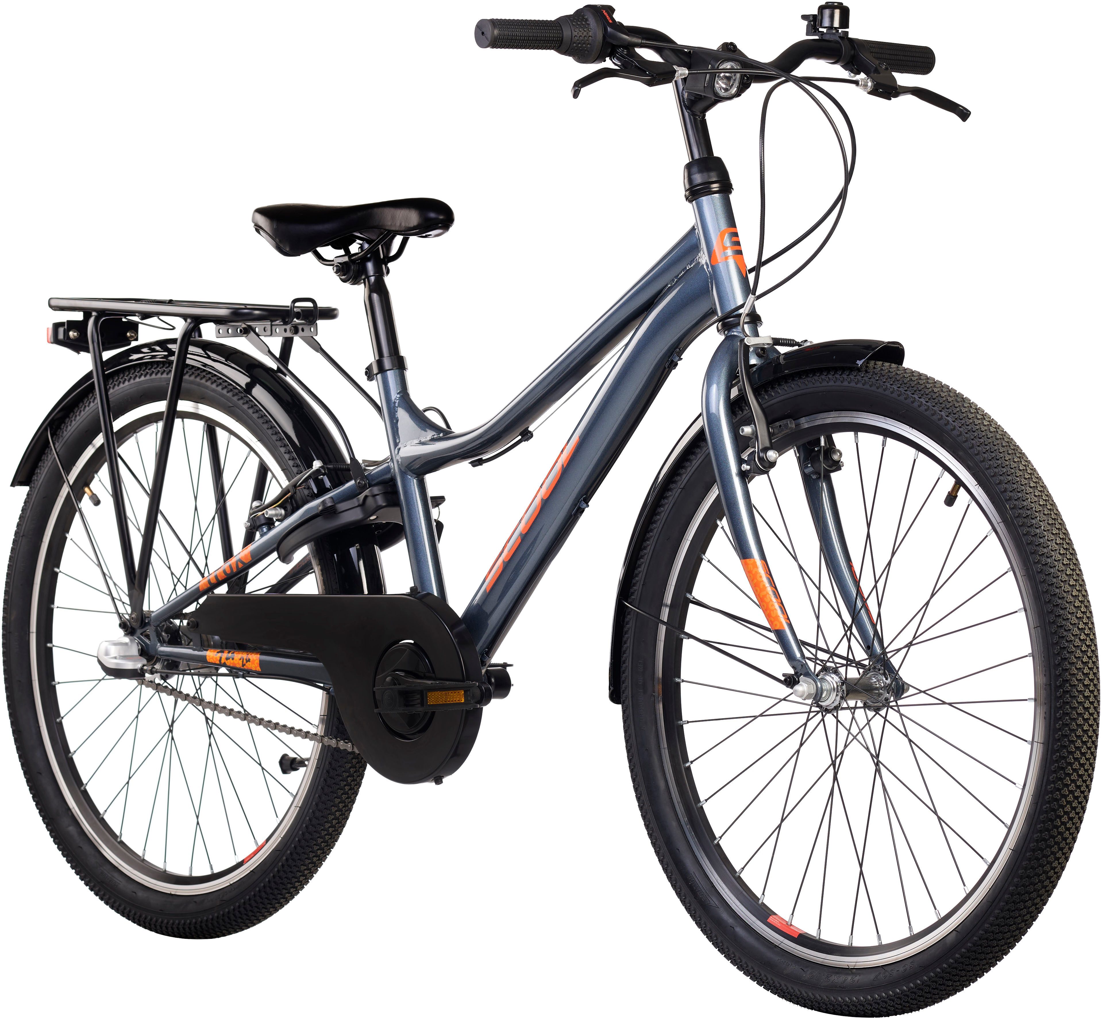 S’COOL Kinderfahrrad S'COOL troX, 3 Gang Shimano, Nabenschaltung